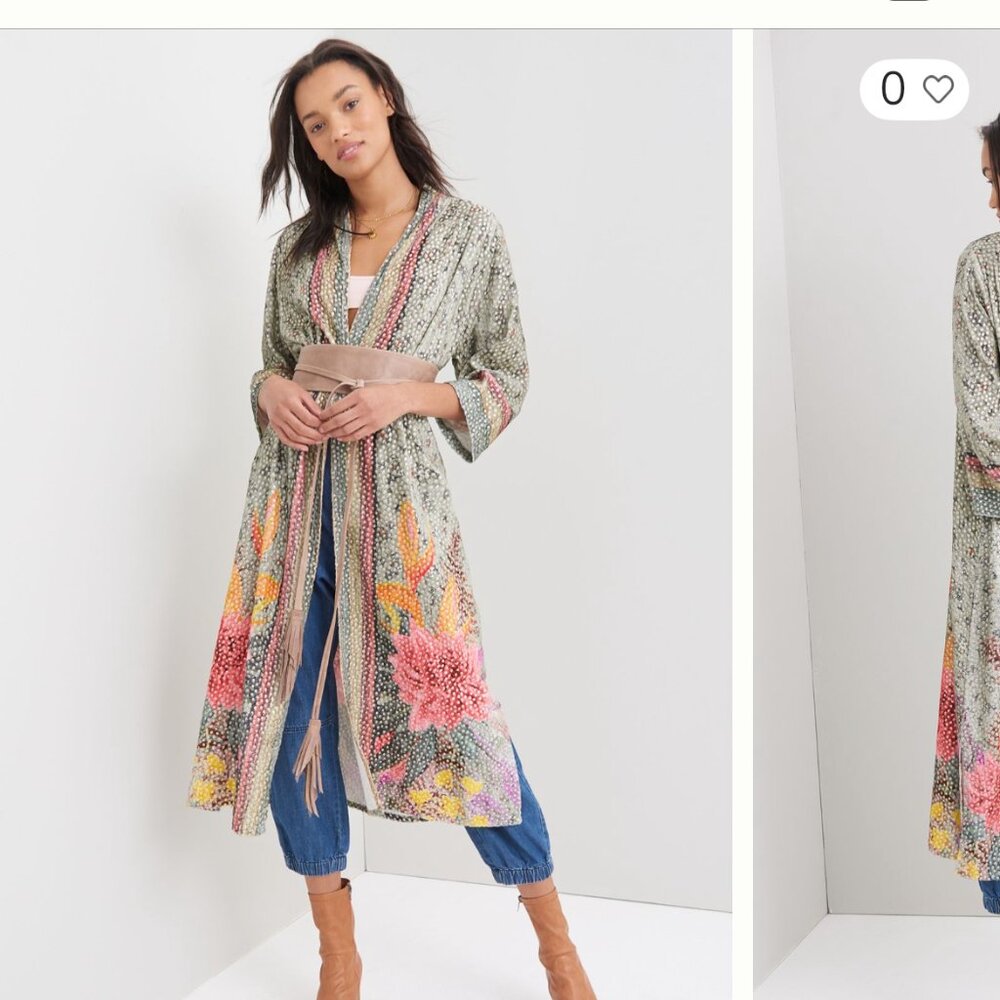 Bl^nk anthropologie Tinopi Open Front Cardigan